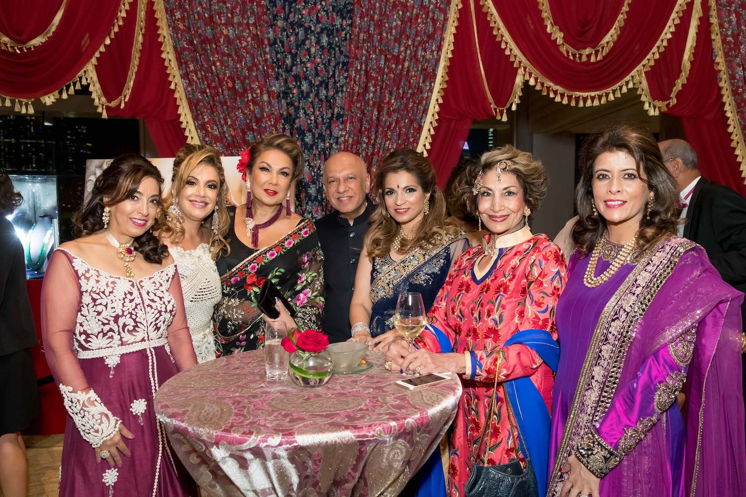 Nadine Mahtani, Sunita Vachani, Radhe Chelleram, Sham Chelleram, Karishma Balani, Minoo Melwani and Vinita Mahbubani