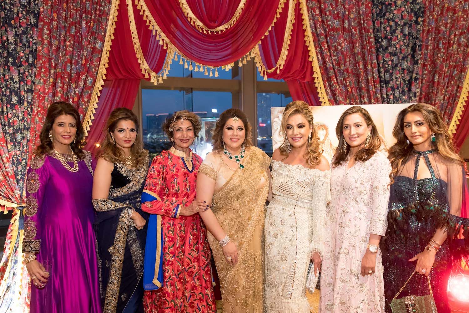 Vinita Mahbubani, Karishma Balani, Minoo Melwani, Rina Wadhwani, Sunita Vachani, Shyla Motwani and Amishi Sani