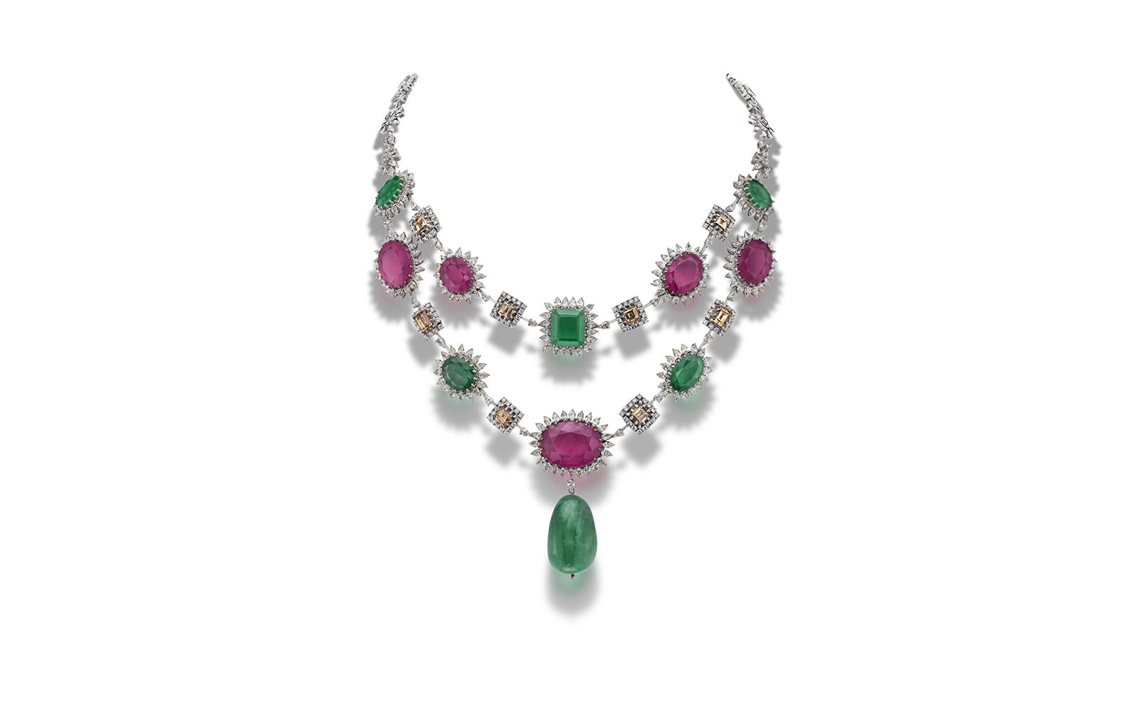 House Of Rose multi-gem necklace