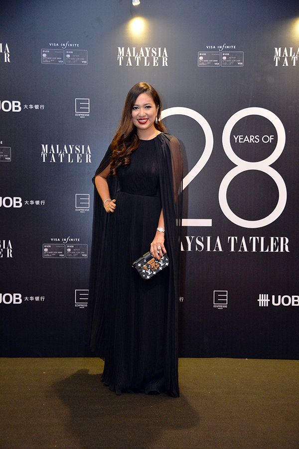 Datin Yvette Kang in Oscar de la Renta