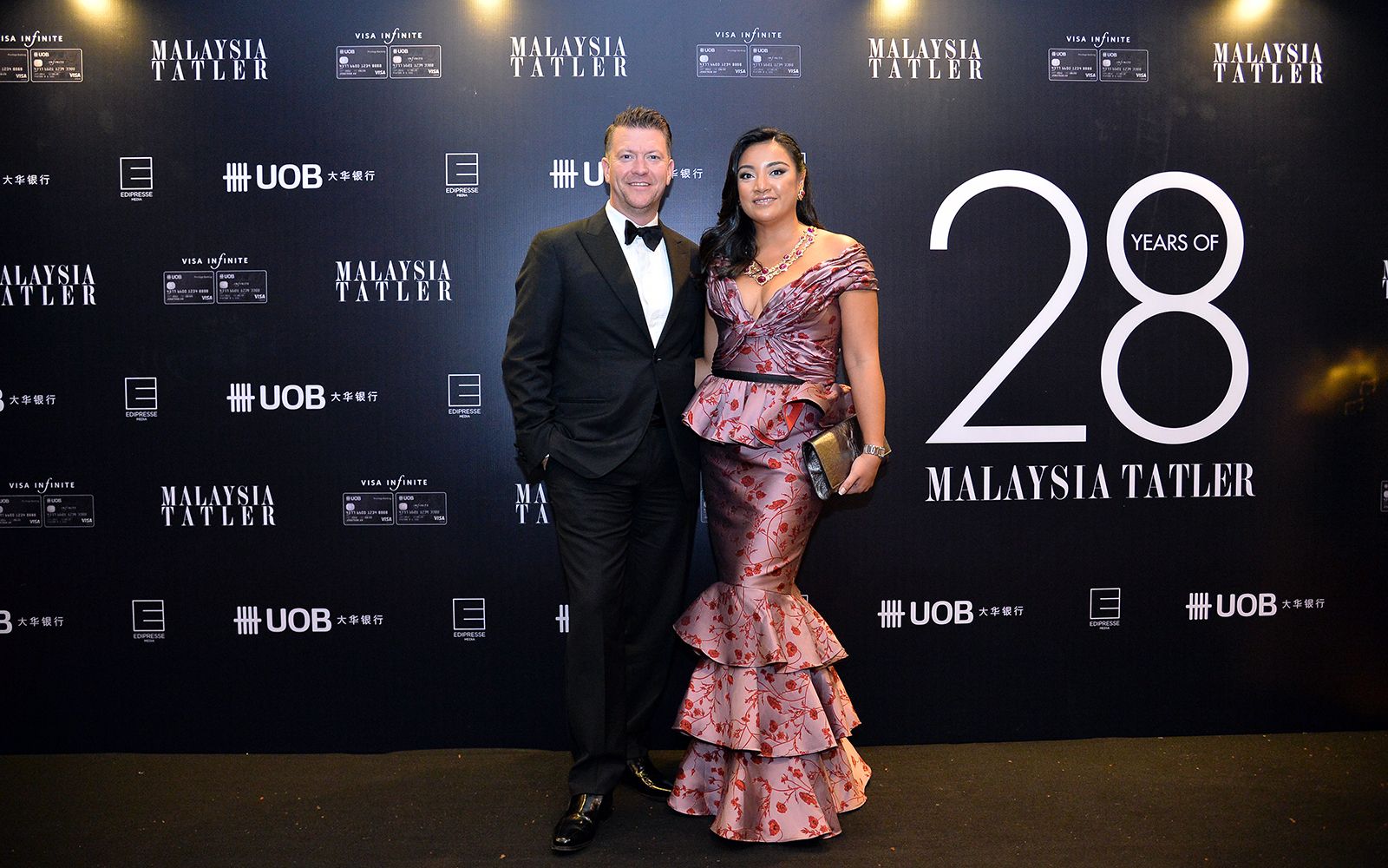 Dato' James Greaves and Tunku Datin Myra Madihah in Johanna Ortiz