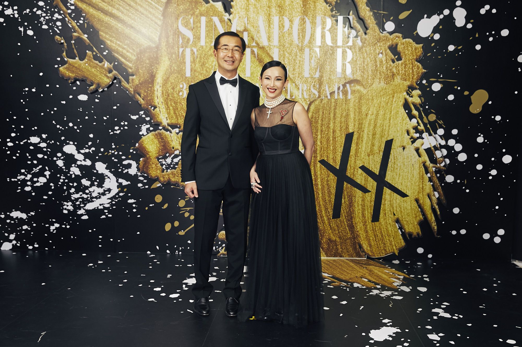 Caroline Heah in Dior, with Heah Sieu Min
