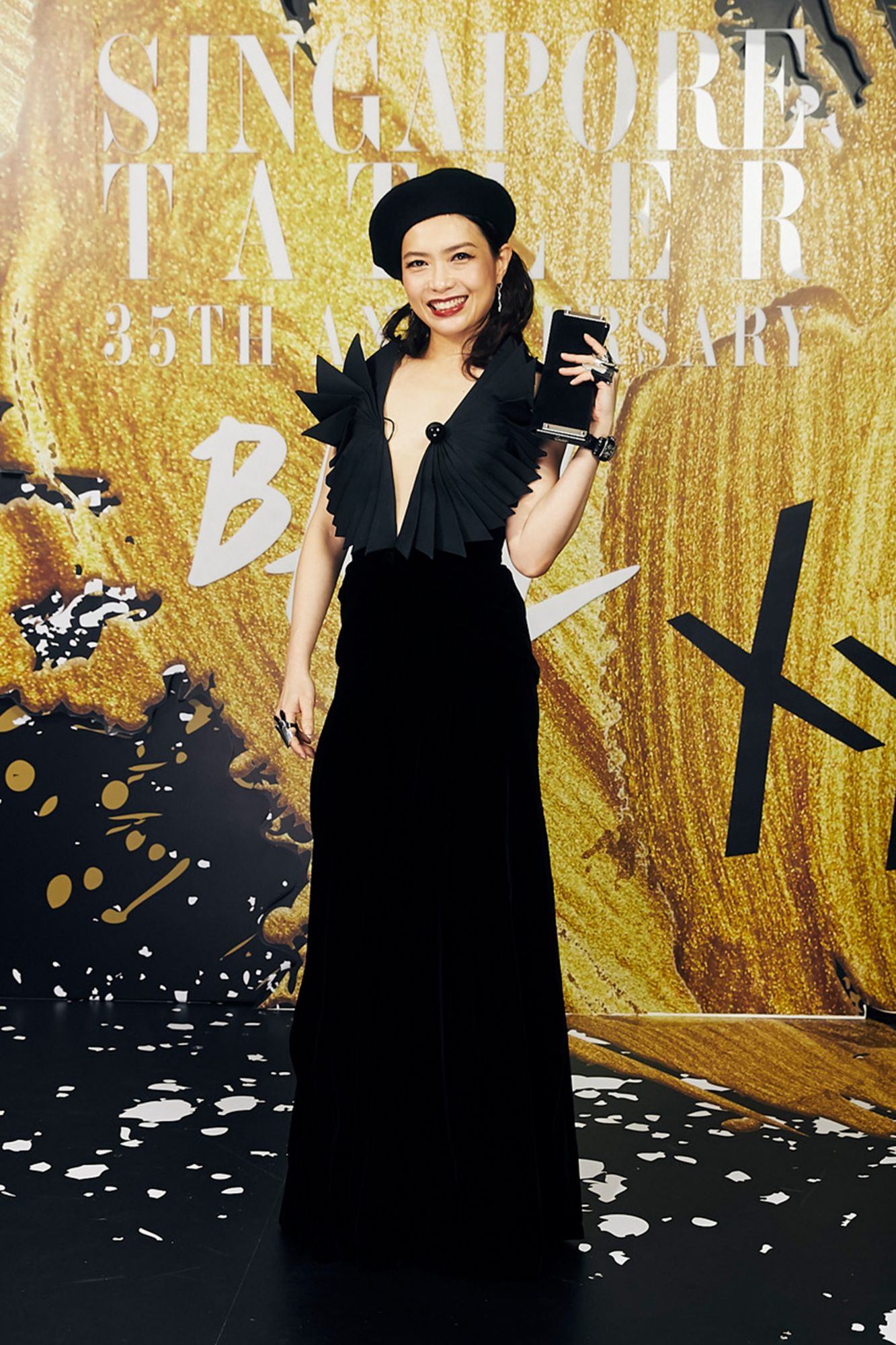 Ho Ching Lin in Giorgio Armani