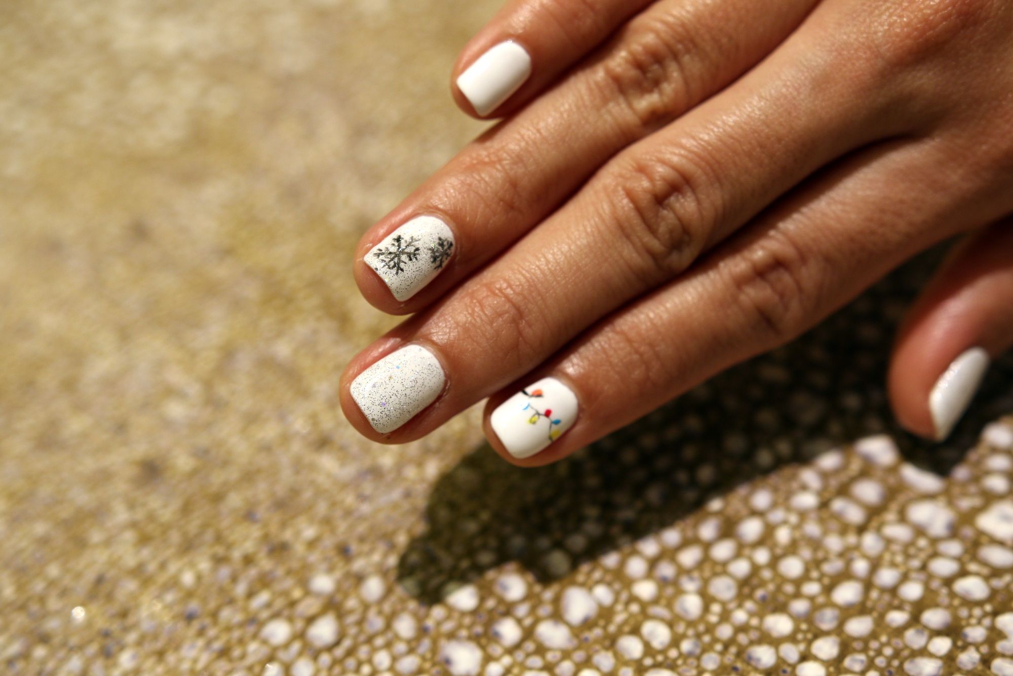 A coat of glitter adds some shine