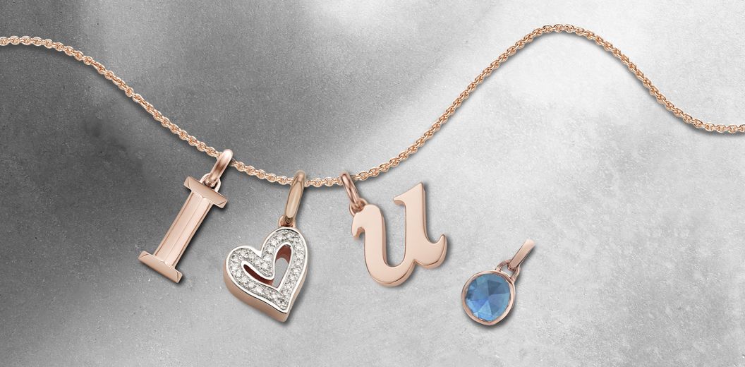 Monica Vinader "I Love You" necklace