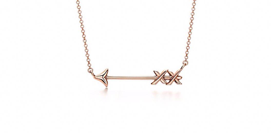 TIffany & Co. "Paloma's Graffiti" Arrow pendant in rose gold