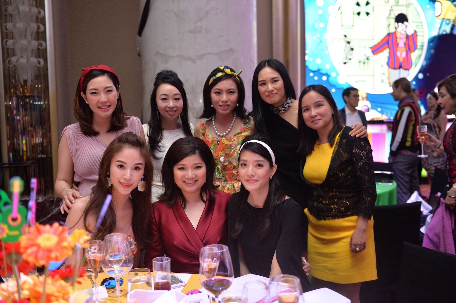 Standing - Snowy Chu, Sarah Wong, Wendy Law Lam, Angelina Yao, Wendy Chan. Seated - Anina Ho, Carmen Choi, Carolyn Lee