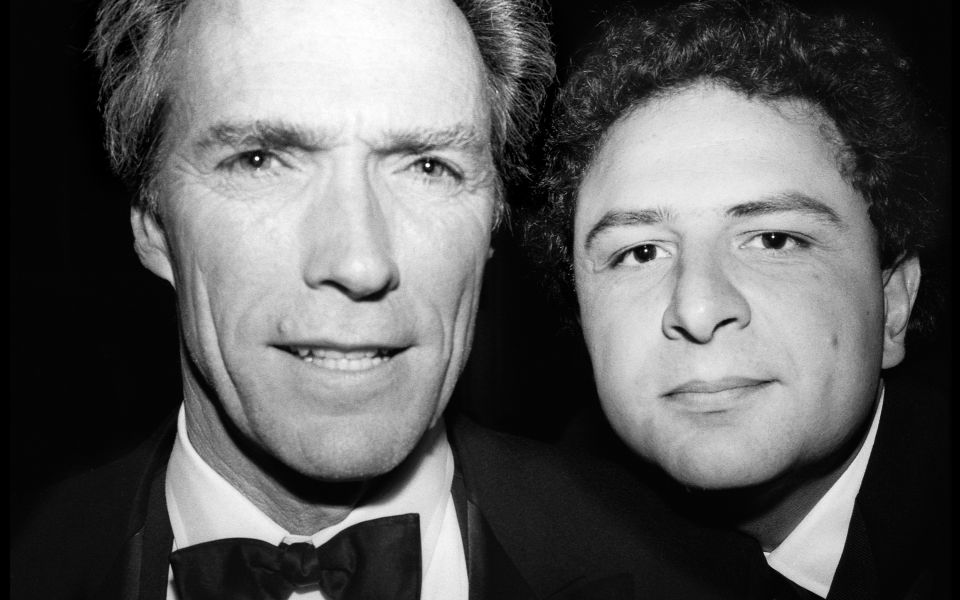 Jean Pigozzi with director and actor Clint Eastwood