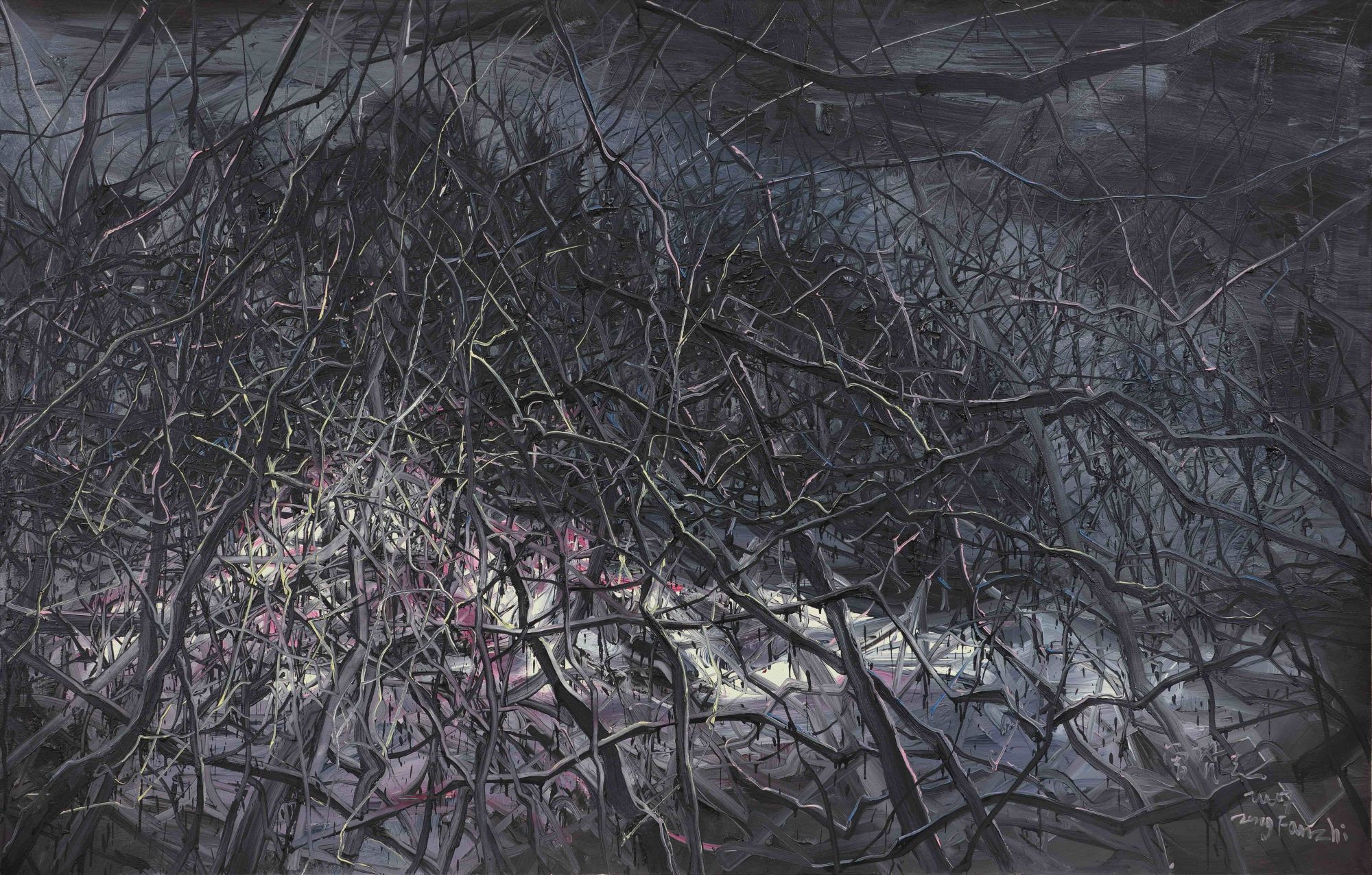 “Untitled” by Zeng Fanzhi, one of the most famous Chinese contemporary artists, is valued at HK$8million—12 million.