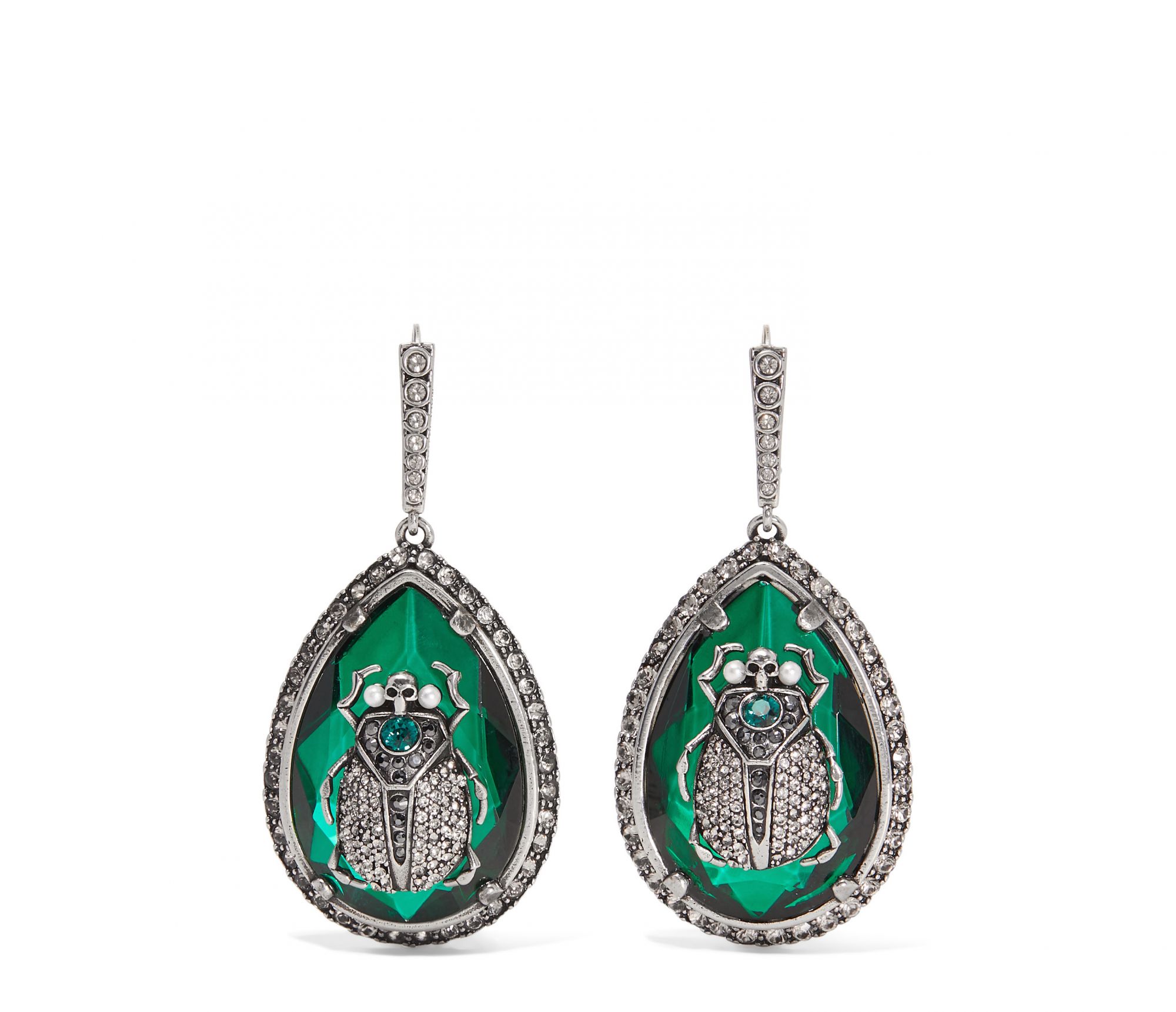 Beetle silver-plated earrings by Alexander McQueen available at Net-a-Porter (Photo: Courtesy of Net-a-Porter)
