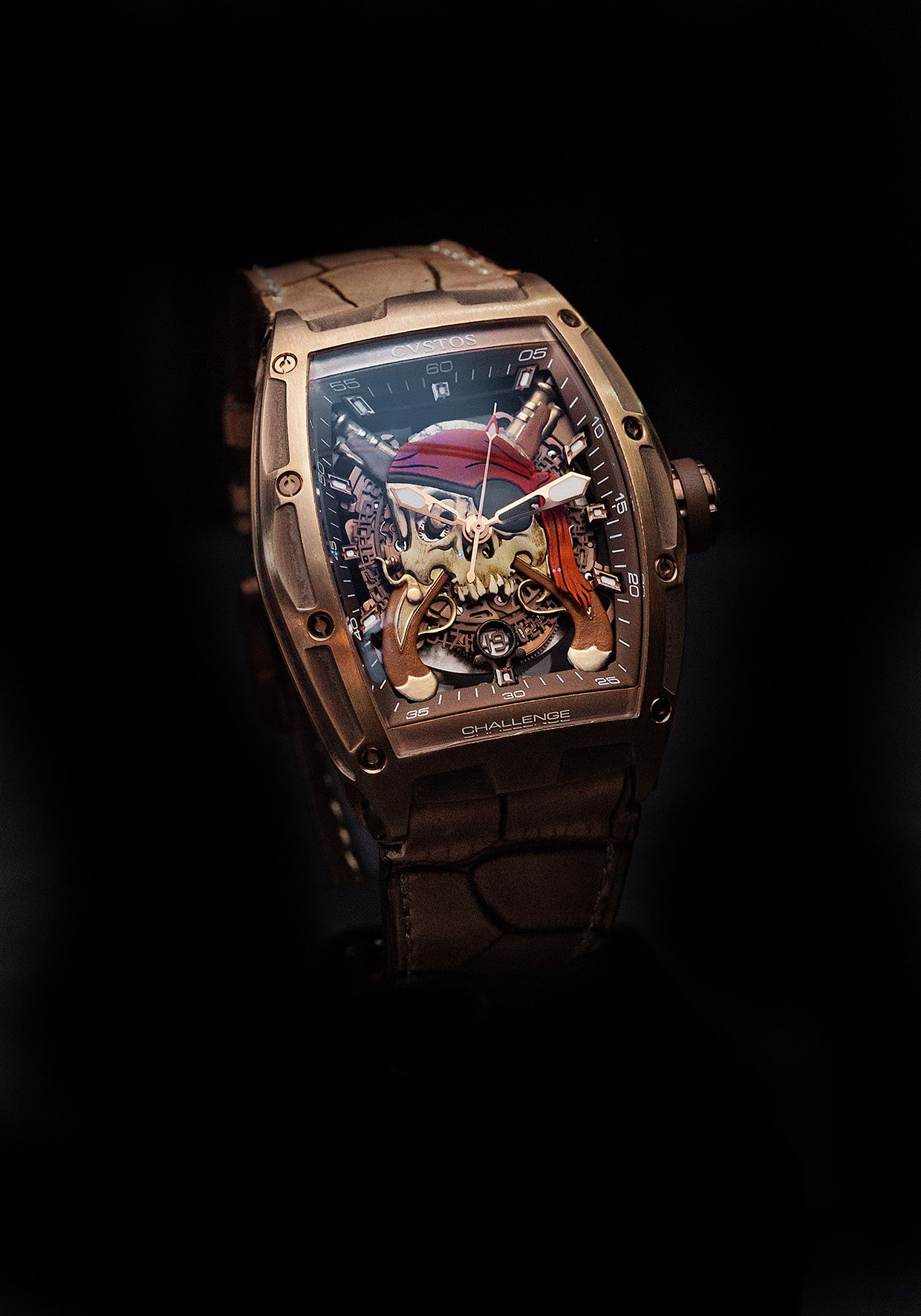 Jeltiner Pirate Guns brown steel watch by Cvstos (Photo: Courtesy of Cvstos)