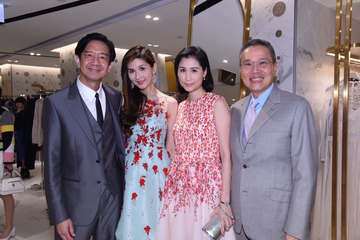 Dickson and Pearl Poon and Louisa and Edward Cheng