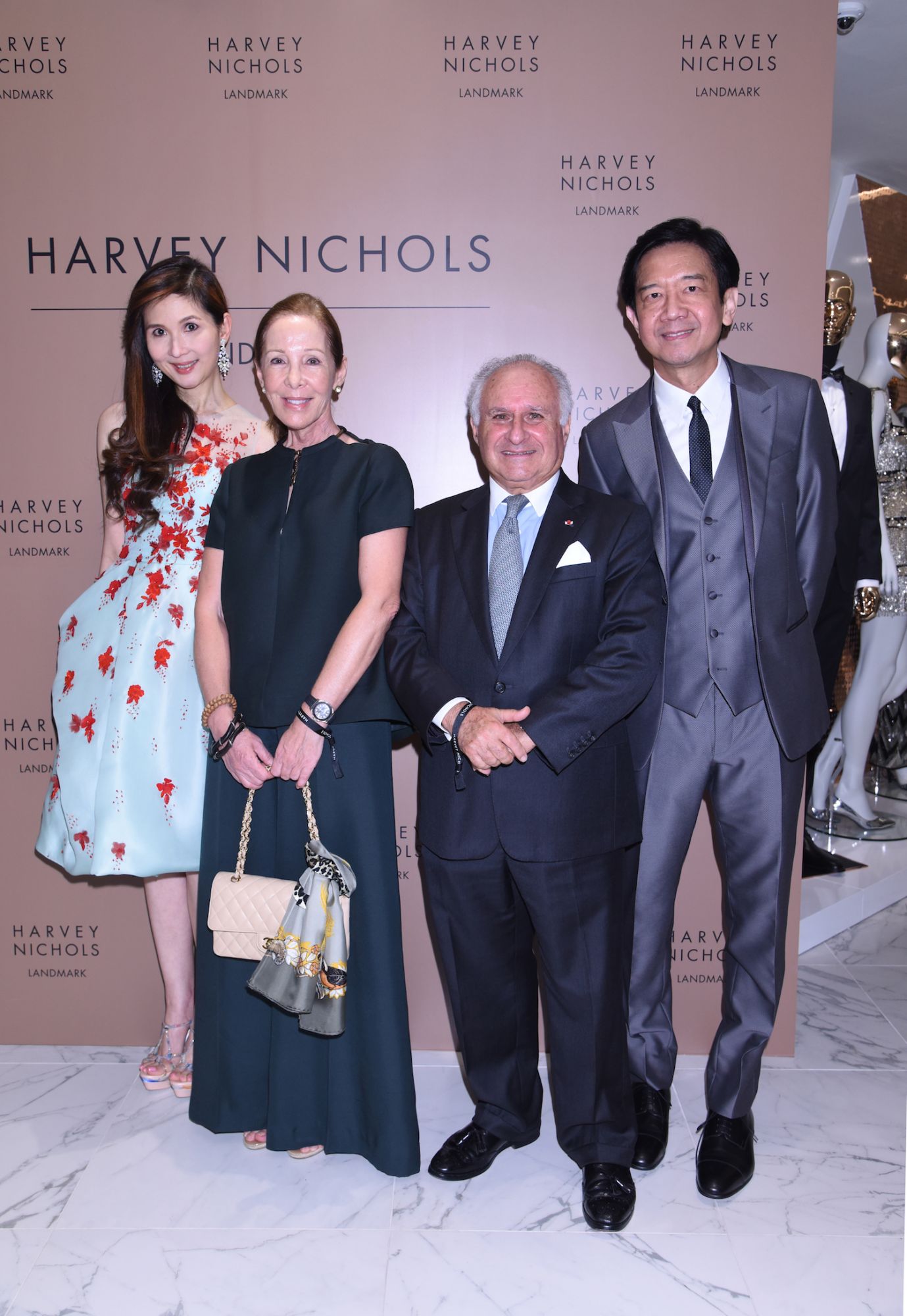 Pearl Poon, Betty and Michael Kadoorie and Dickson Poon