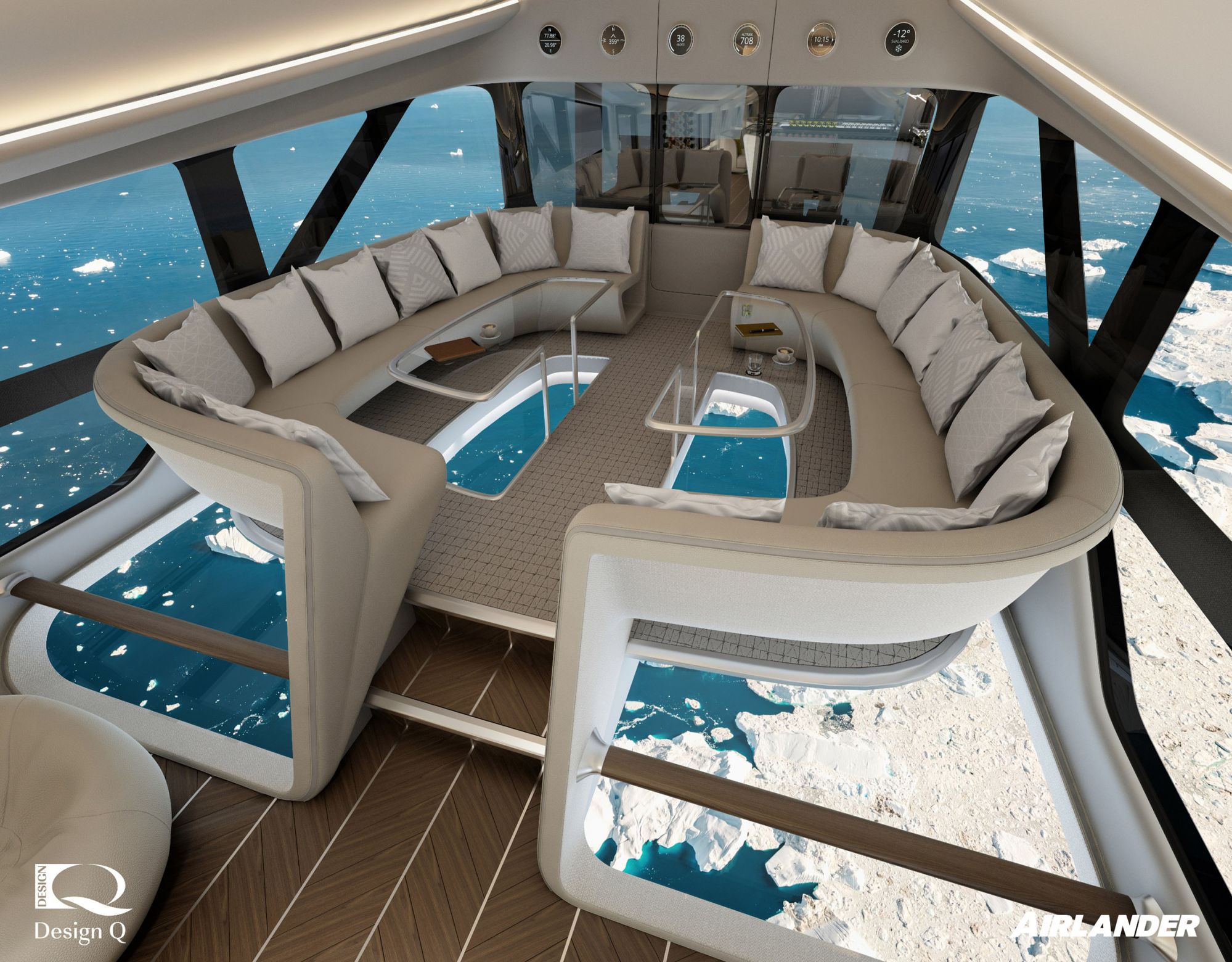 This Luxury Aircraft Has Glass-bottom Floors And Ensuite Bedrooms
