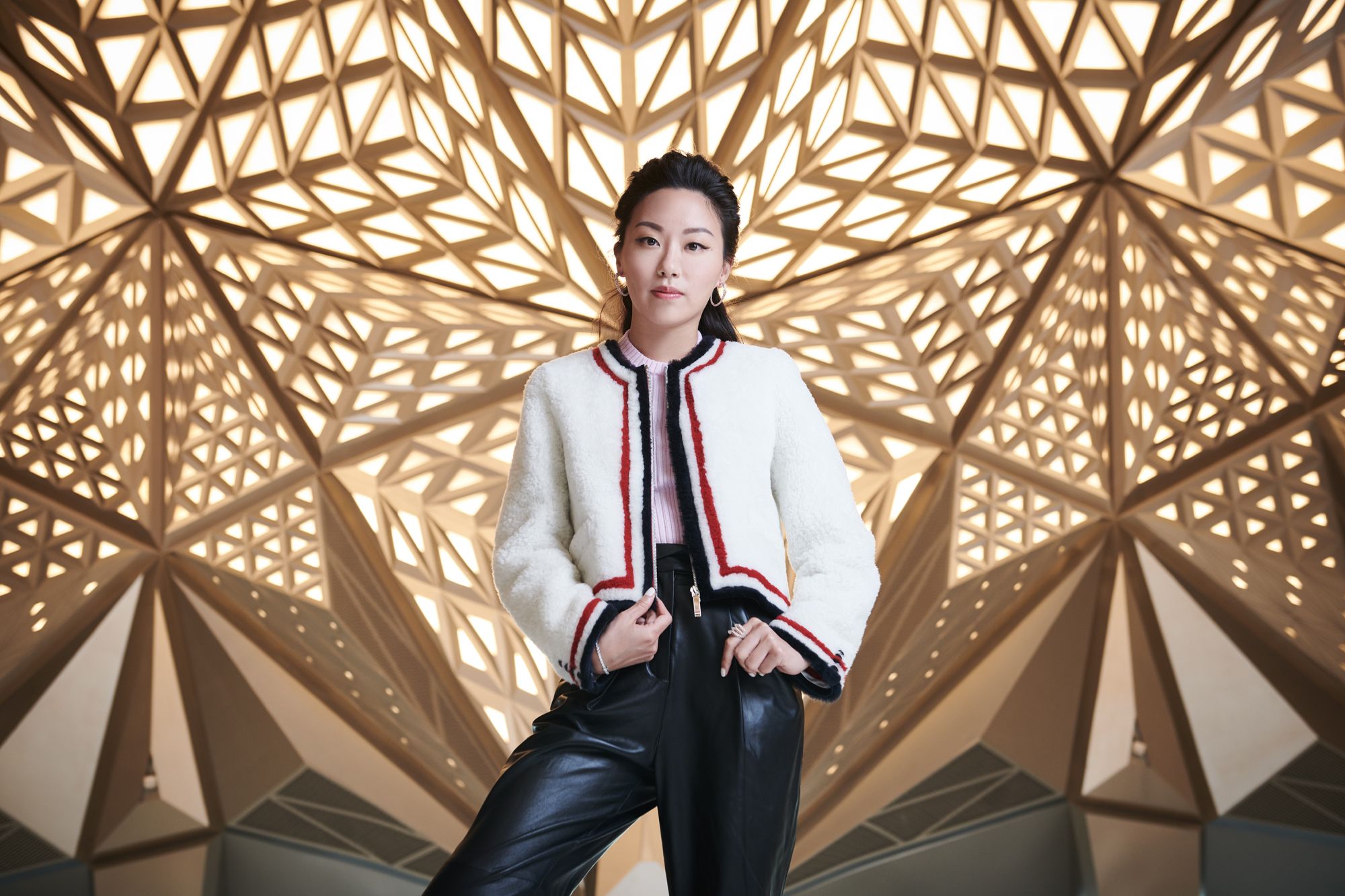 Ruth Chao at the Morpheus lobby (Photo: Moses Ng/Hong Kong Tatler)