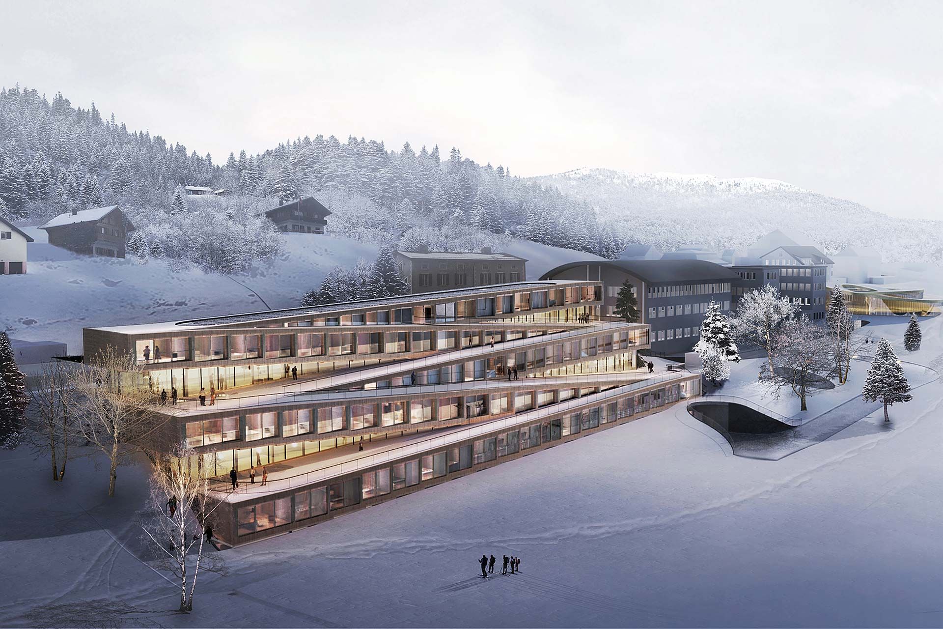 Audemars Piguet's Switzerland Hotel Lets Guests Ski Down The Roof