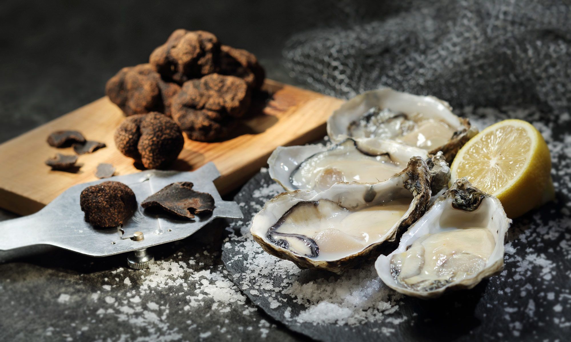 Black Truffle And Oyster Buffet At Cafe On M