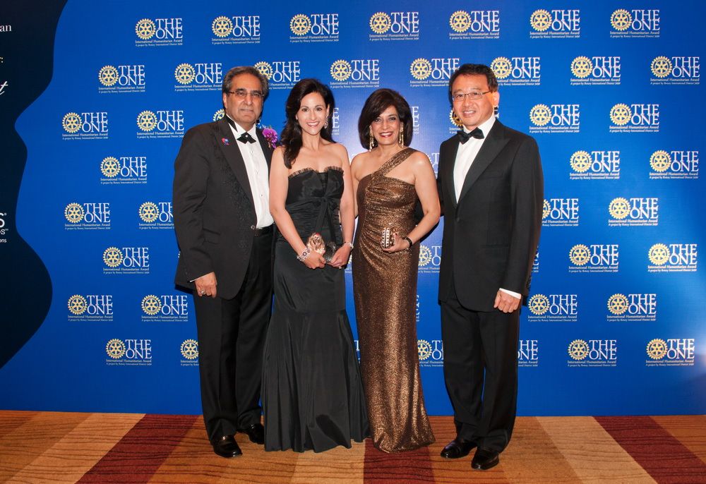 David Harilela, Mahnaz Lee, Avisha Harilela and David Lee