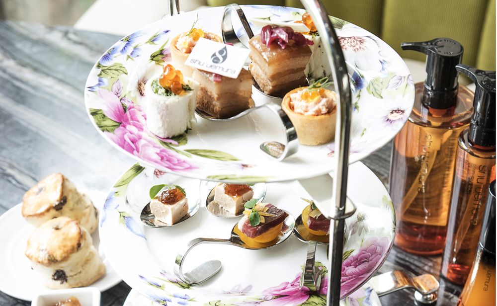 At Ammo, a Creative Afternoon Tea Inspired by Shu Uemura
