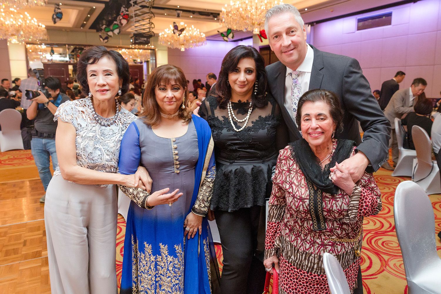 Eleanor Morris, Laila Harilela, Ranoo Wasan, Micheal Cottray and Purviz Shroff