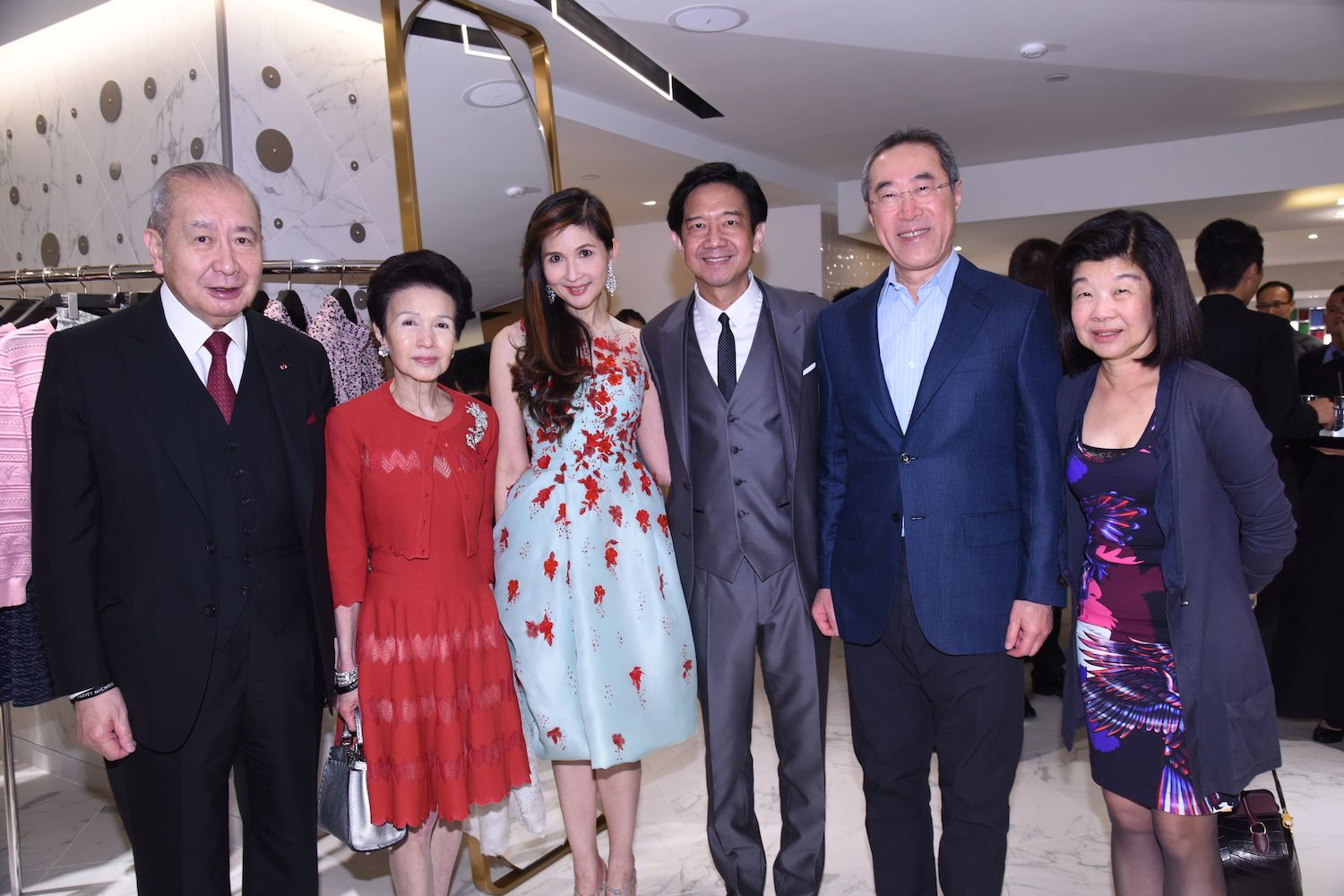 David and Penny Li, Pearl and Dickson Poon and Henry and Lisa Tang