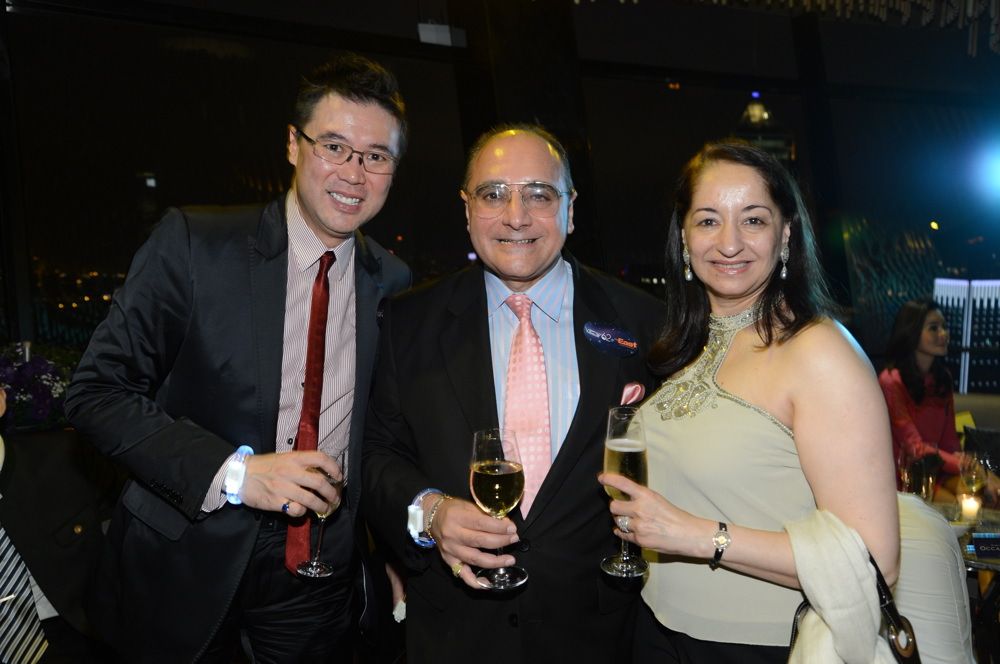 Andrew Yuen, Manolo Chellaram and Chitra Chellaram