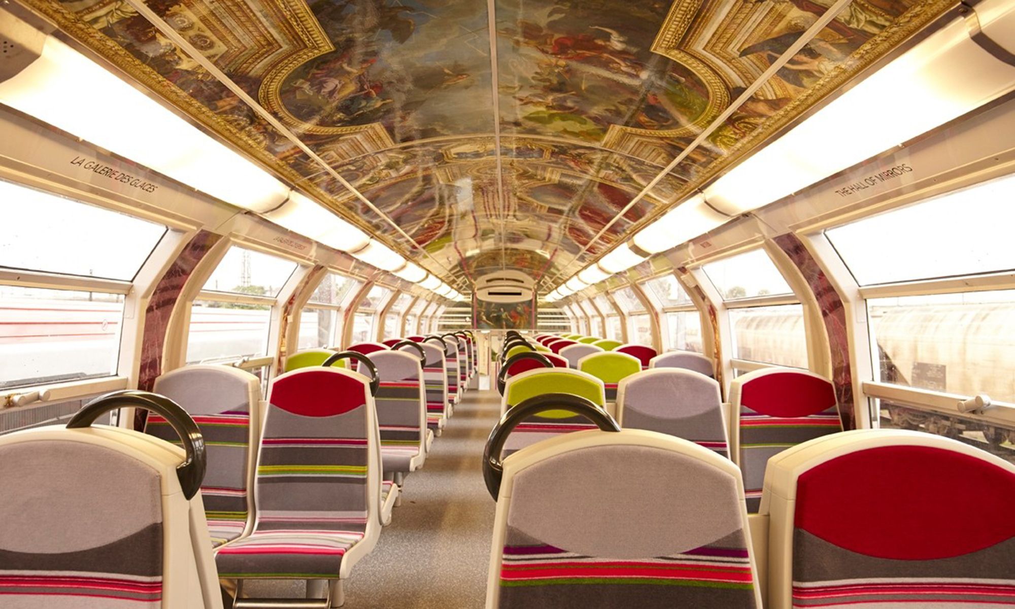 French Trains Renovated to Resemble Palace of Versailles