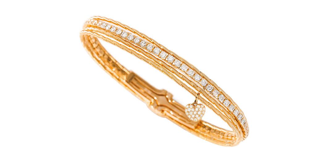 WELLENDORFF Noble Brilliance of the Sun bracelet in yellow gold set with diamonds. Available at Wellendorff Central