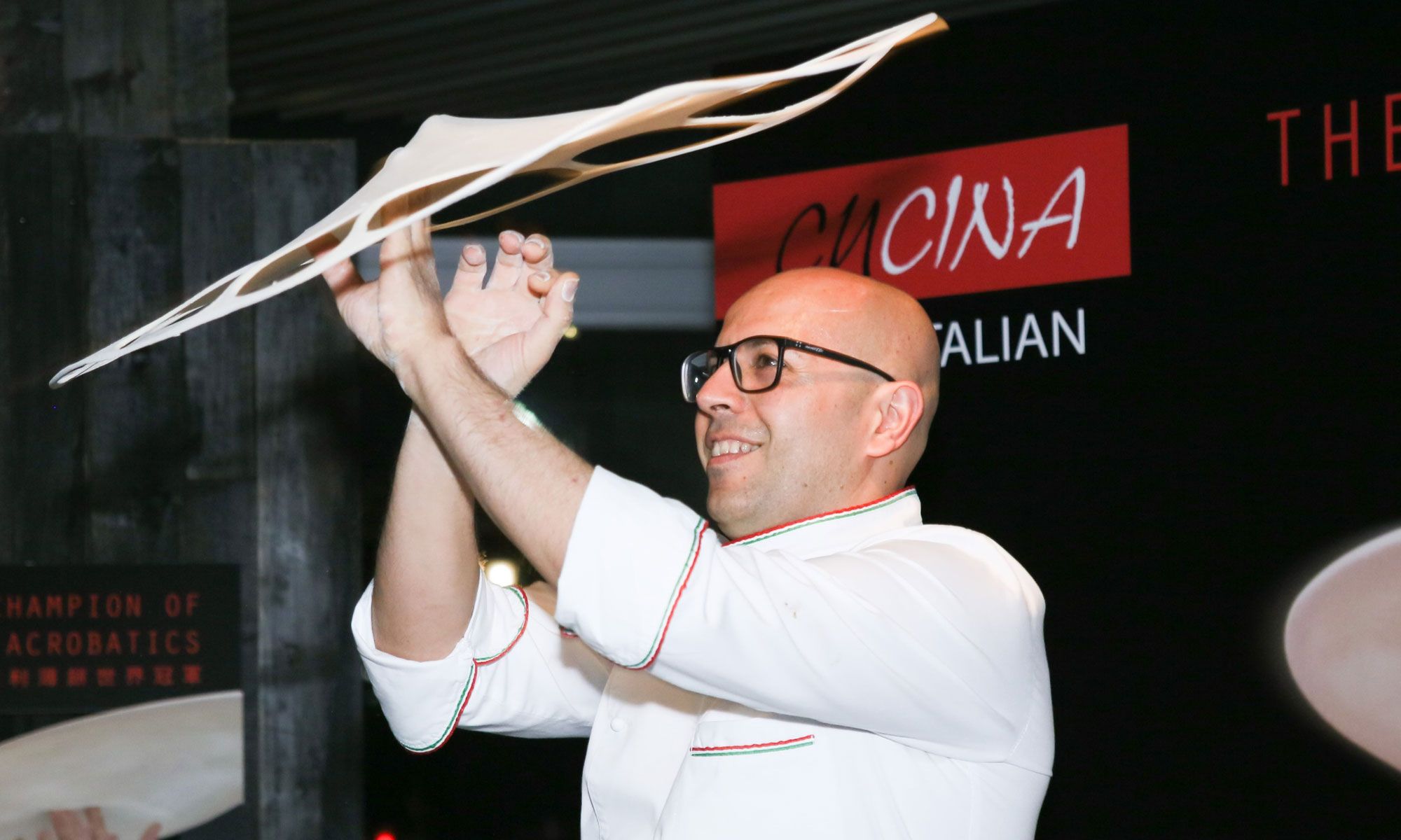 World Champion Of Pizza Acrobatics At Cucina
