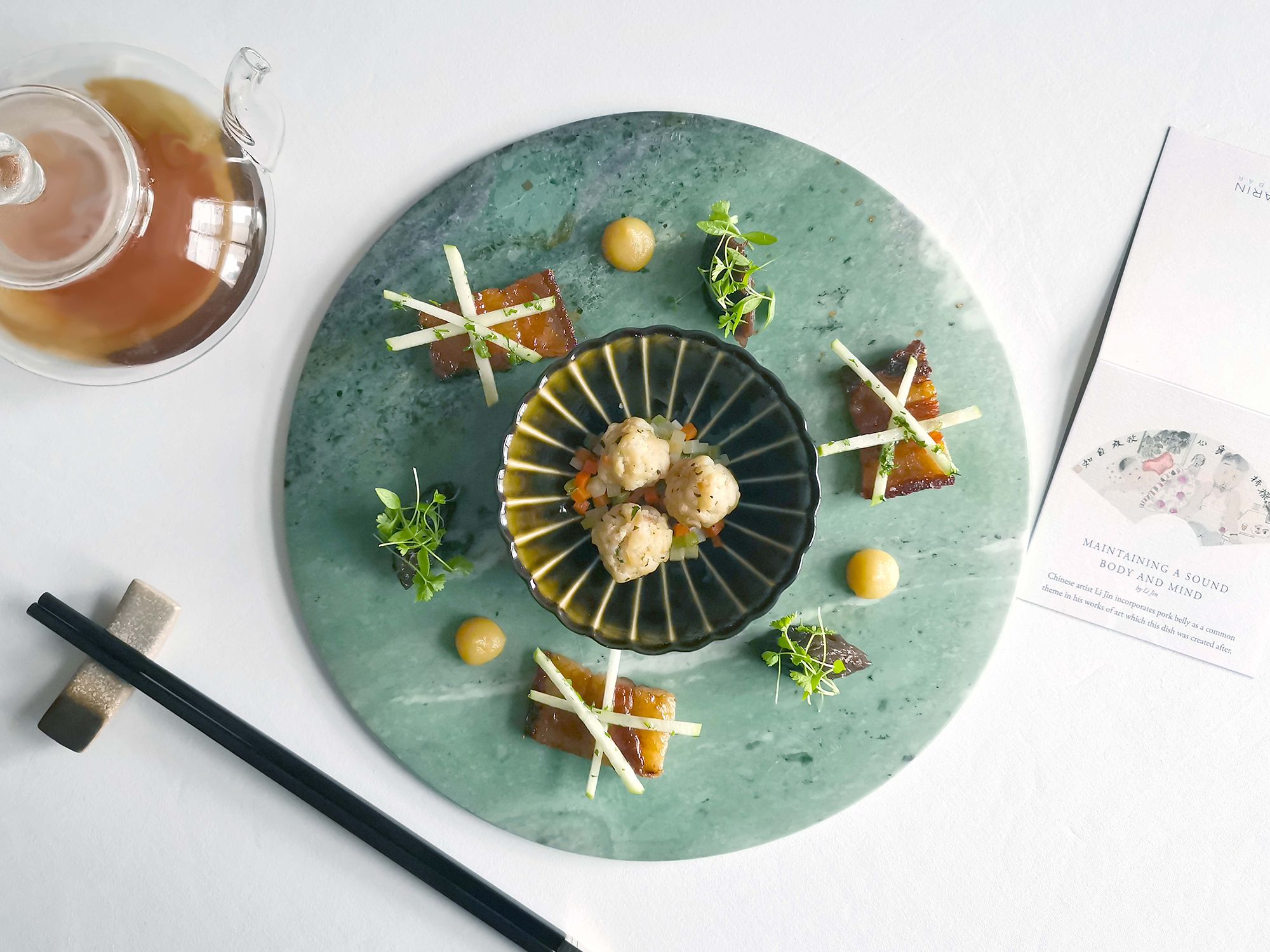 Mandarin-Oriental-Hong-Kong-Hotel-Mandarin-Grill-and-Bar-Art-Menu-Maintaining-A-Sound-Body-And-Mind