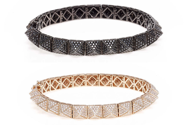 Pyramid bracelets by Pia Hallstorm