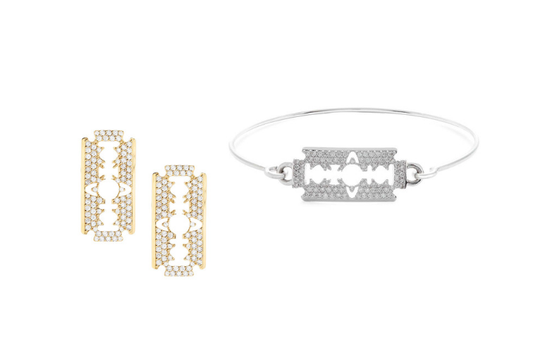 Gigliola blade bracelet and earrings by Vivienne Westwood