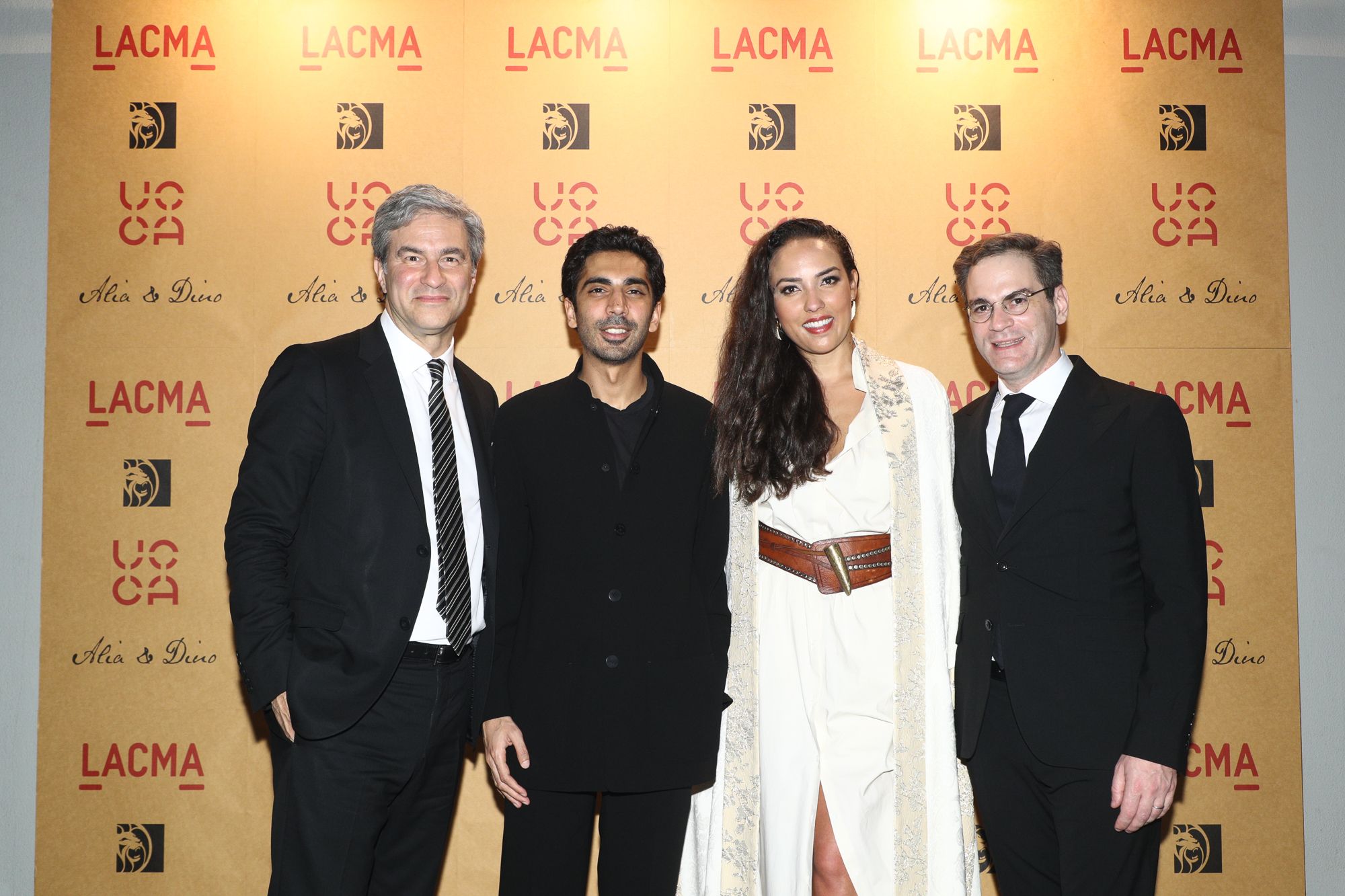 Michael Govan, Dino Sadhwani, Princess Alia Al-Senussi, Philip Tinari
