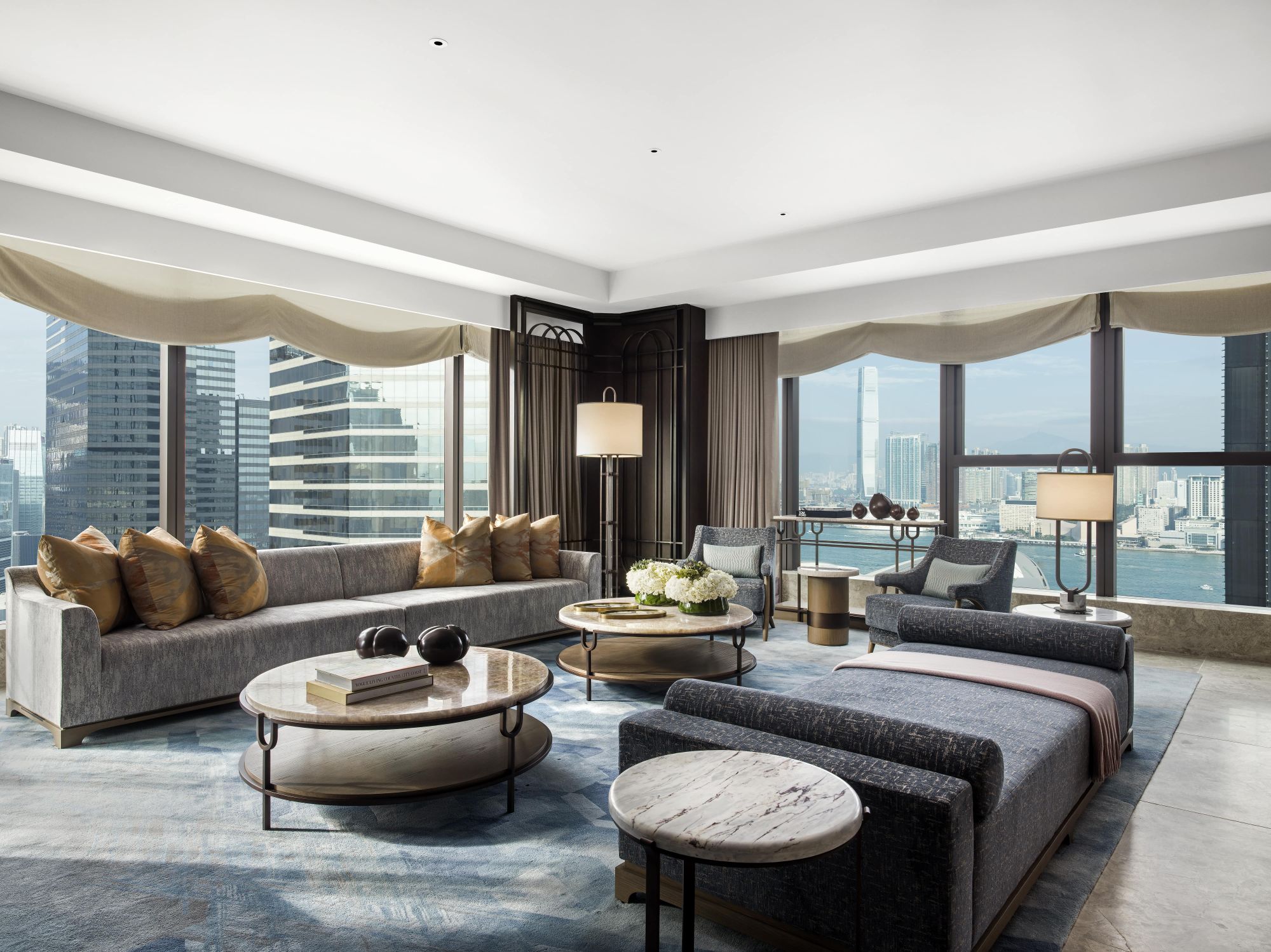 The St. Regis Hong Kong Presidential Suite Living Room