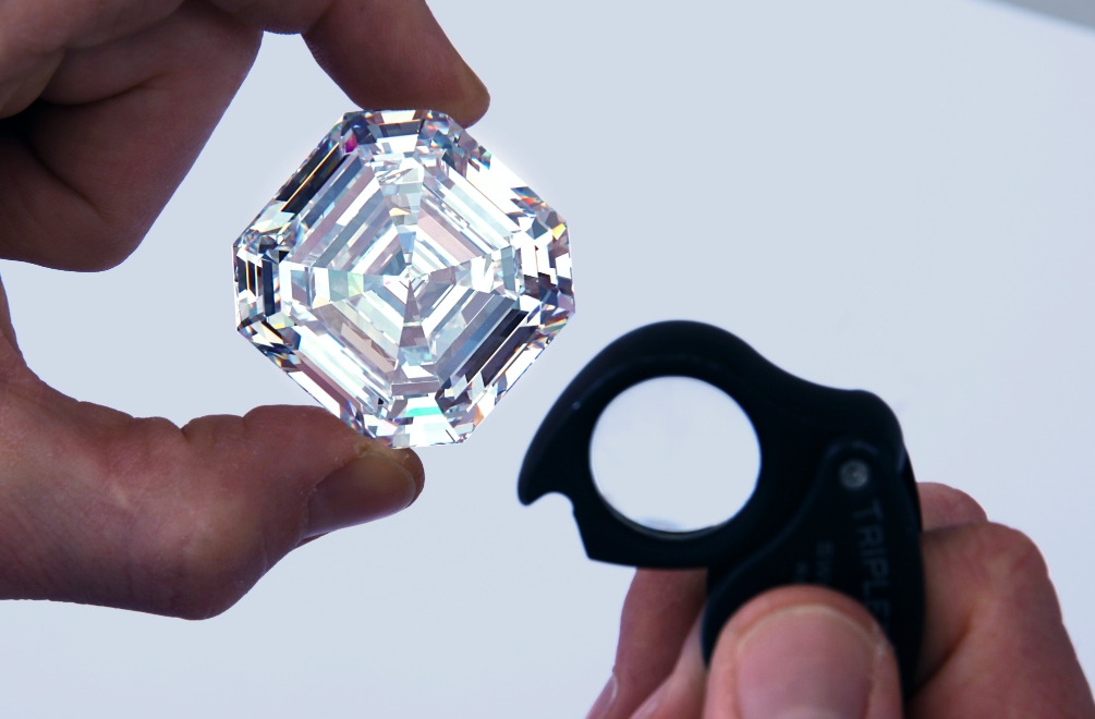 At 302.37 Carats, The Graff Lesedi La Rona Is The World's Biggest Square Emerald Cut Diamond