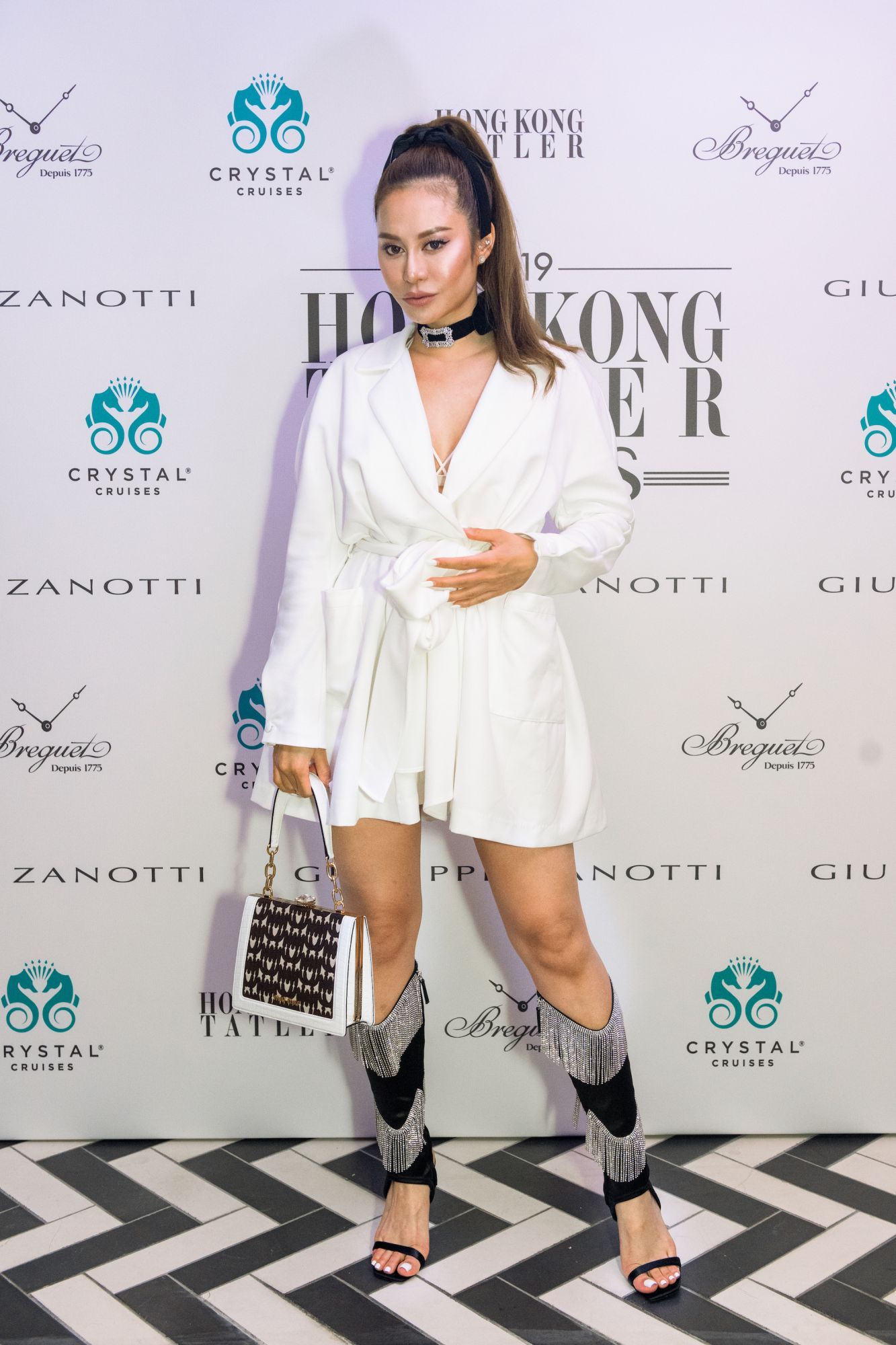 Eleanor Lam wears heels by Giuseppe Zanotti