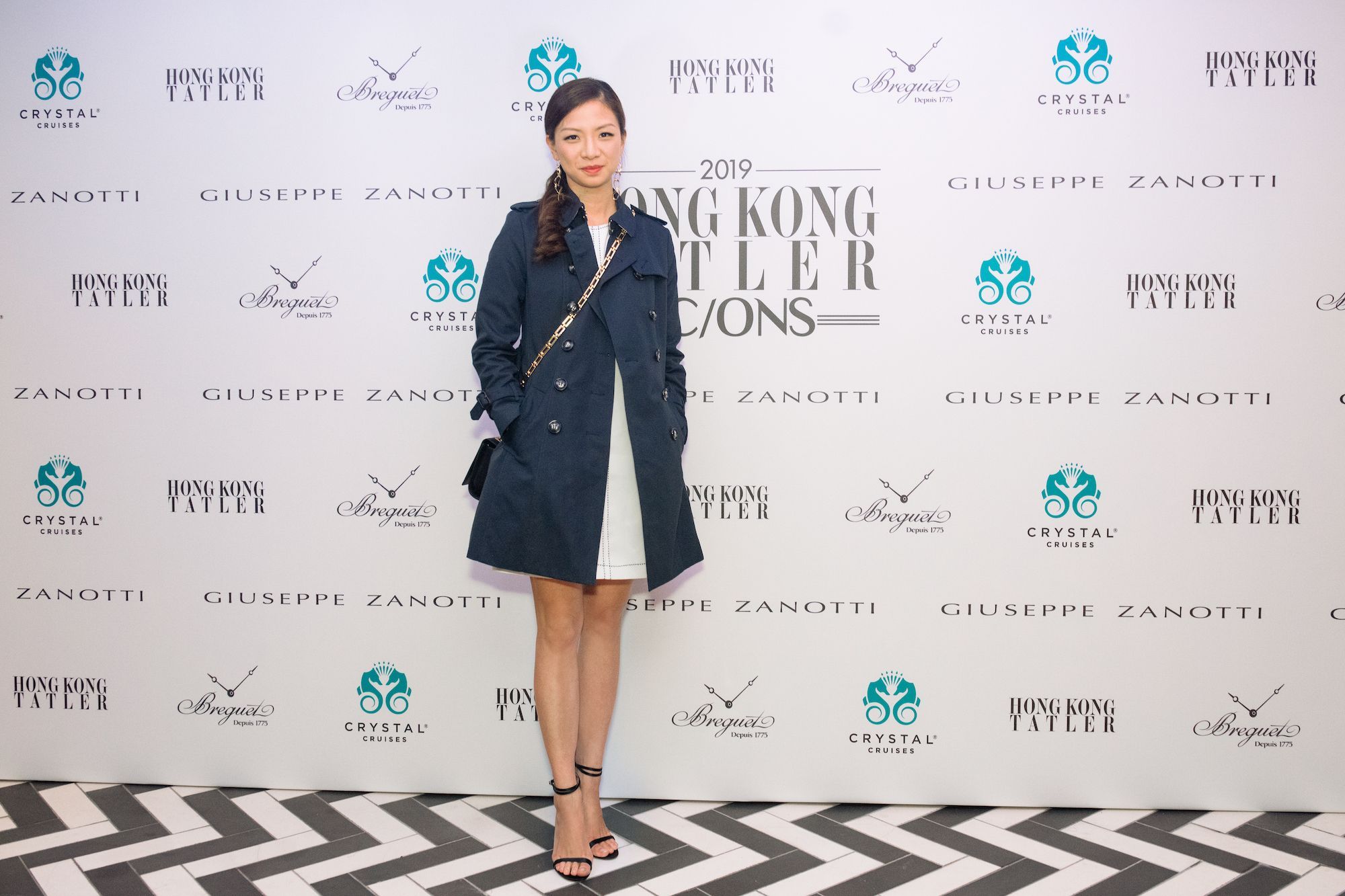 Joanna Lui Hickox wears heels by Giuseppe Zanotti