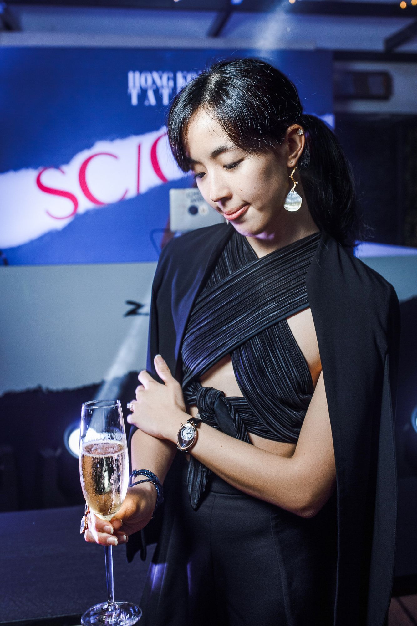 Victoria Chow wears a watch by Breguet