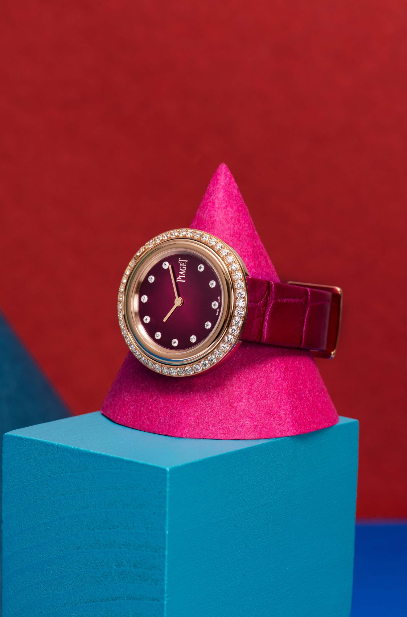 Possession with a pink dial by Piaget