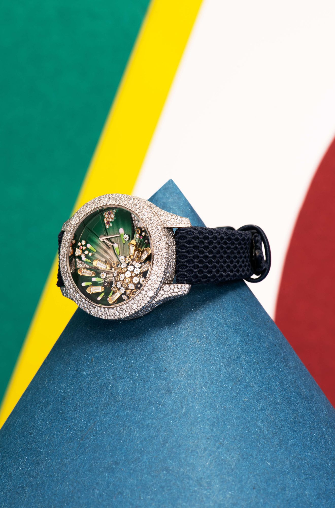 Dior Grand Soir Botanic with a diamond, ruby and amethyst-set dial by Dior