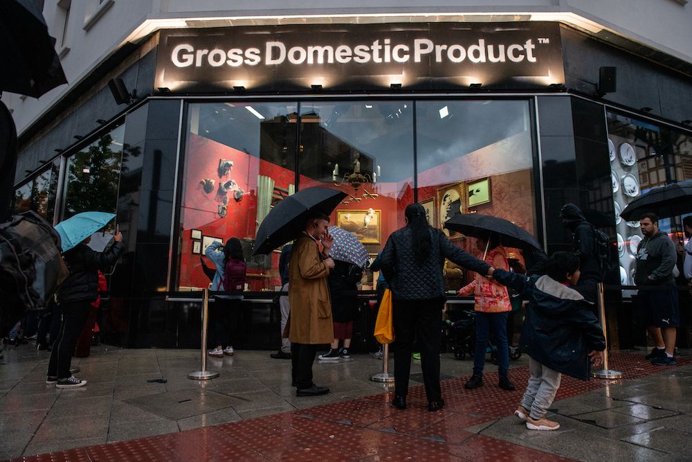 Banksy opens pop-up shop in Croydon, England (Photo by Chris J Ratcliffe/Getty Images)