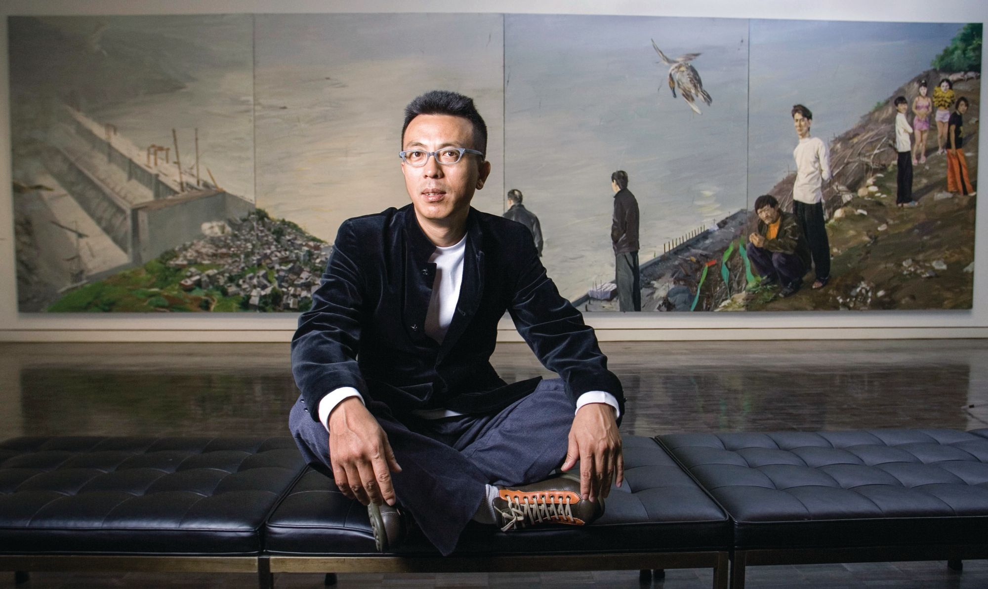 What Chinese Artist Liu Xiaodong's Paintings Reveal About Migration And Community