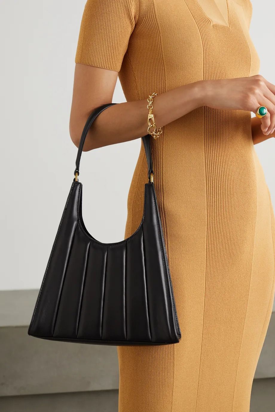 quilted leather purse