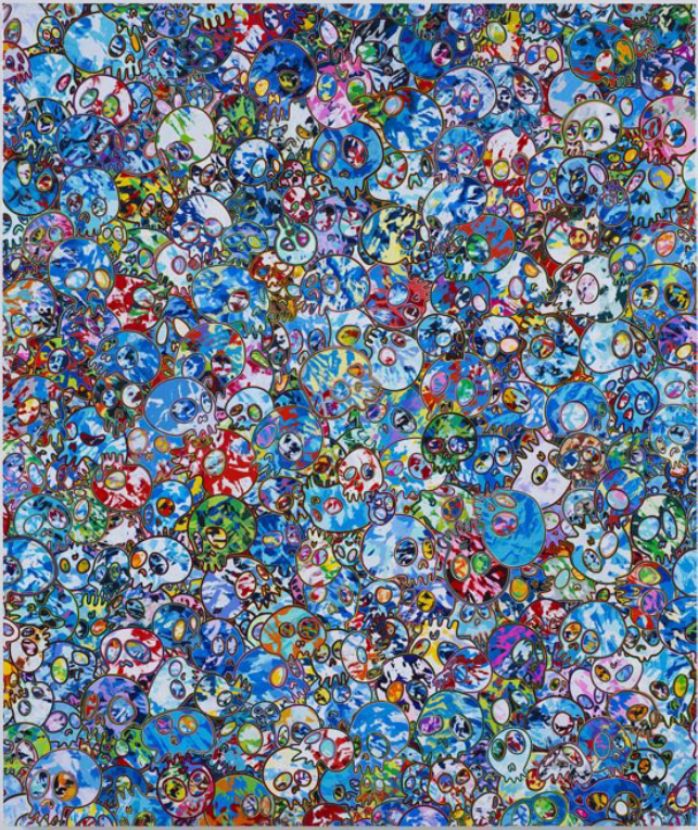 Takashi Murakami, Quiet And Deep Ultramarine (2020) (Courtesy of the artist and Gagosian)