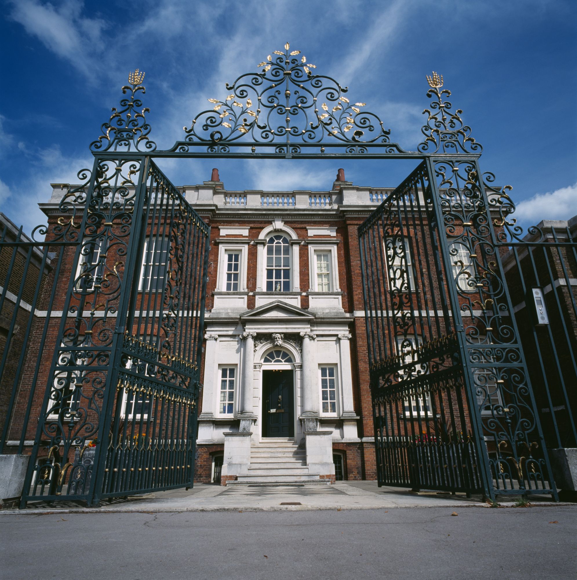 Ranger's House, Blackheath, London, c2000s(?). A view of the front of the house through the gates. Ranger's House is an elegant Georgian villa built in 1723 for the Ranger of Greenwich Park. Artist: John Wyand. (Photo English Heritage/Heritage Images/Getty Images)