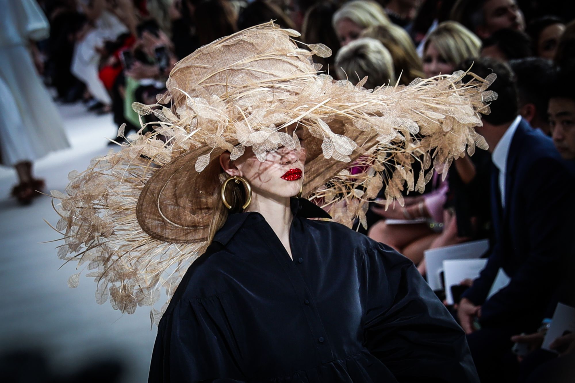PARIS, FRANCE - SEPTEMBER 30: (EDITOR NOTE: This image has been altered with digtal filter ) A model walks the runway during the Valentino show as part of the Paris Fashion Week Womenswear Spring/Summer 2019 on September 30, 2018 in Paris, France. (Photo by Vittorio Zunino Celotto/Getty Images)