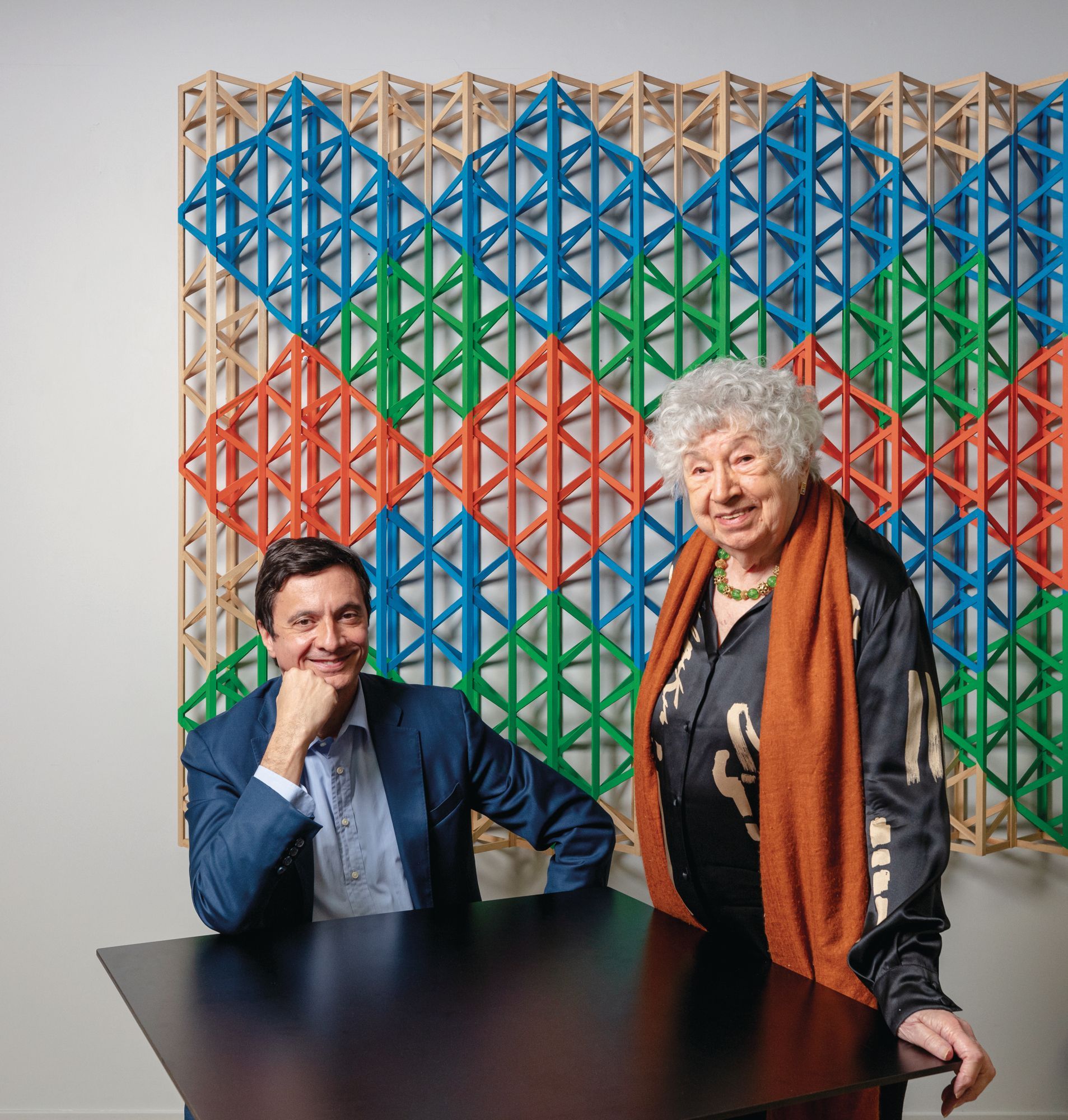 Fabio Rossi and Anna Maria Rossi in their Hong Kong art gallery (Photo: Mike Pickles for Tatler Hong Kong)