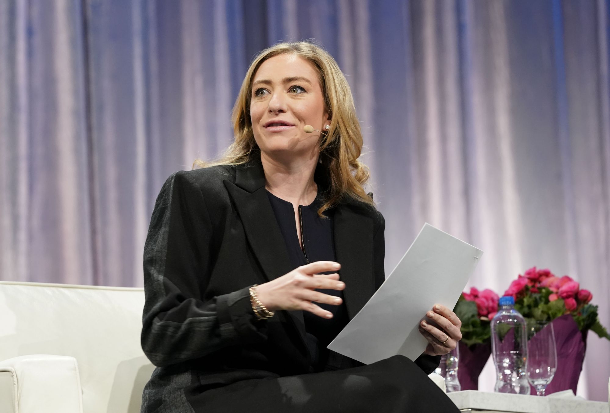 SAN JOSE, CALIFORNIA - FEBRUARY 22: Whitney Wolfe Herd, Founder and CEO of Bumble speaks on stage during keynote conversation at 2019 Watermark Conference for Women Silicon Valley at San Jose McEnery Convention Center on February 22, 2019 in San Jose, California. (Photo by Marla Aufmuth/WireImage)