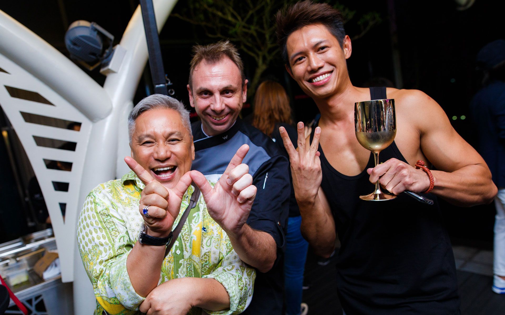 Chef Wan, Richard Millar and Leoniel DG