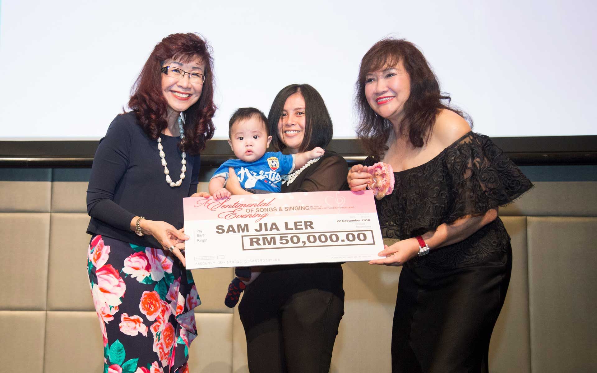 Florence Fang and Dato' Rosemarie with little Sam Jia Ler